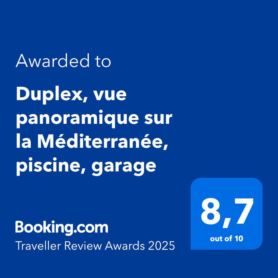 Apartment Duplex, Vue Panoramique Sur La Mediterranee, Piscine, Garage